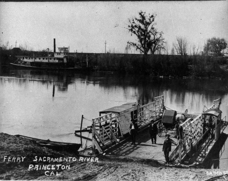 Sacramento River Ferry, 1885