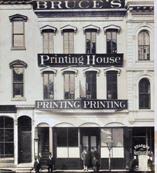 Bruce's Printing House, 618 Sacramento Street, 1880