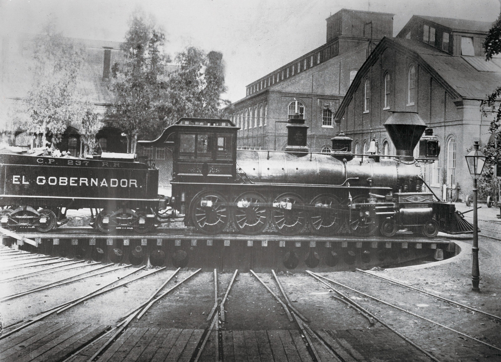 Central Pacific Railroad steam locomotive No. 237, 1883