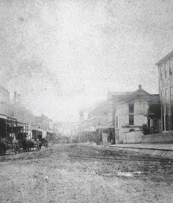 Fifth Street looking south from Shawnee Street, 1884