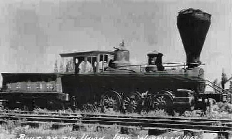 Virginia & Truckee R. R. locomotive Lyon, 1888