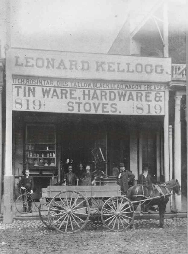 Leonard Kellogg hardware, 1883