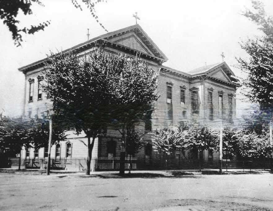 The Christian Brothers' College at 12th and K Streets, 1880