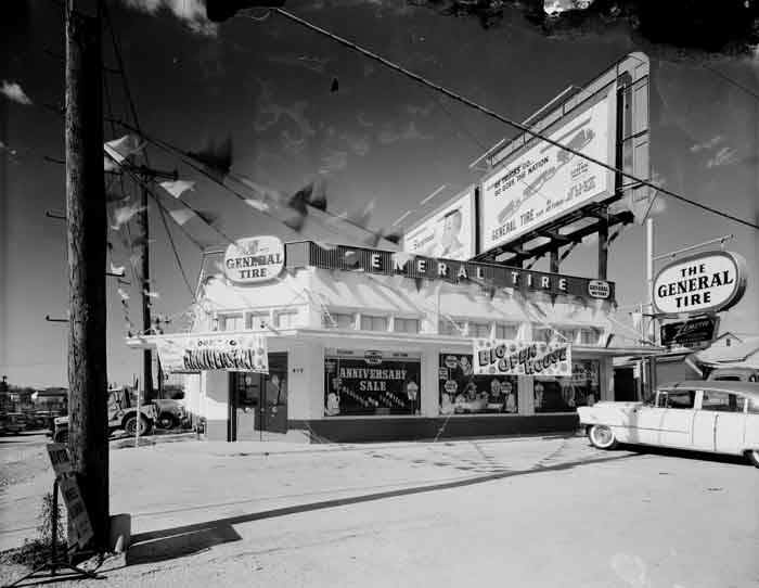 Harper General Tire Company, 915 Austin Highway at Franklin Street, 1954