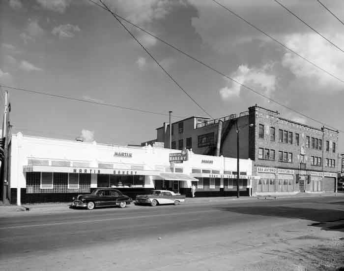 Martin Bakery, 716 San Pedro Avenue, and San Antonio Furniture Company, 702 San Pedro Avenu, 1950