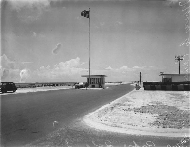 The Nueces County Causeway at Padre Island, 1950