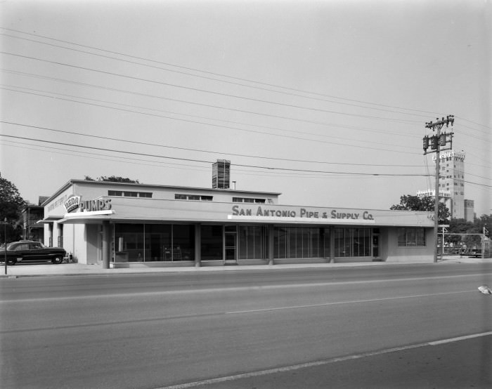 San Antonio Pipe & Supply Company located at Nathan and South Alamo Street, 1955