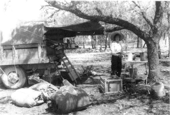 Shearing crew truck, 1953