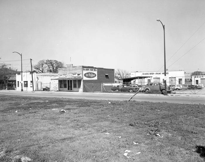 Vacant buildings at 512 and 518 N. Laredo Street, San Antonio, 1952