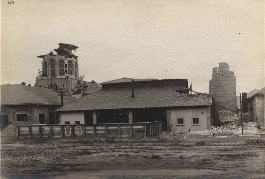 Stanford Campus after the earthquake 1906