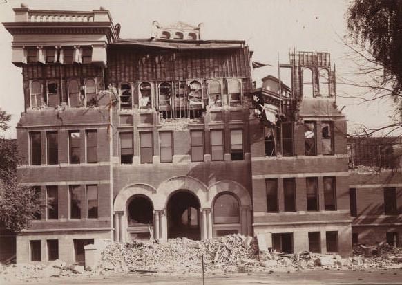 San Jose High School Ruins, 1906