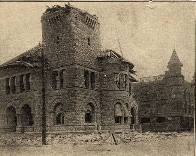 Post office after 1906 earthquake, San Jose.