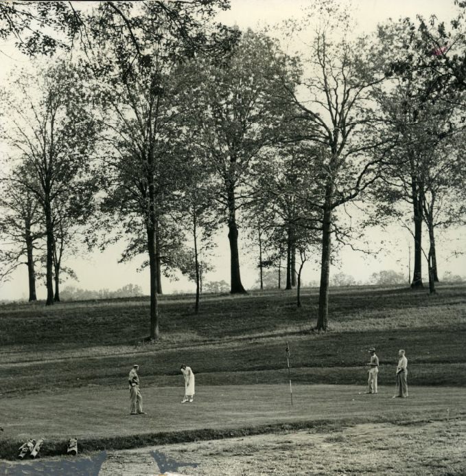 Officers Play Golf on the Jefferson Barracks Course, 1935