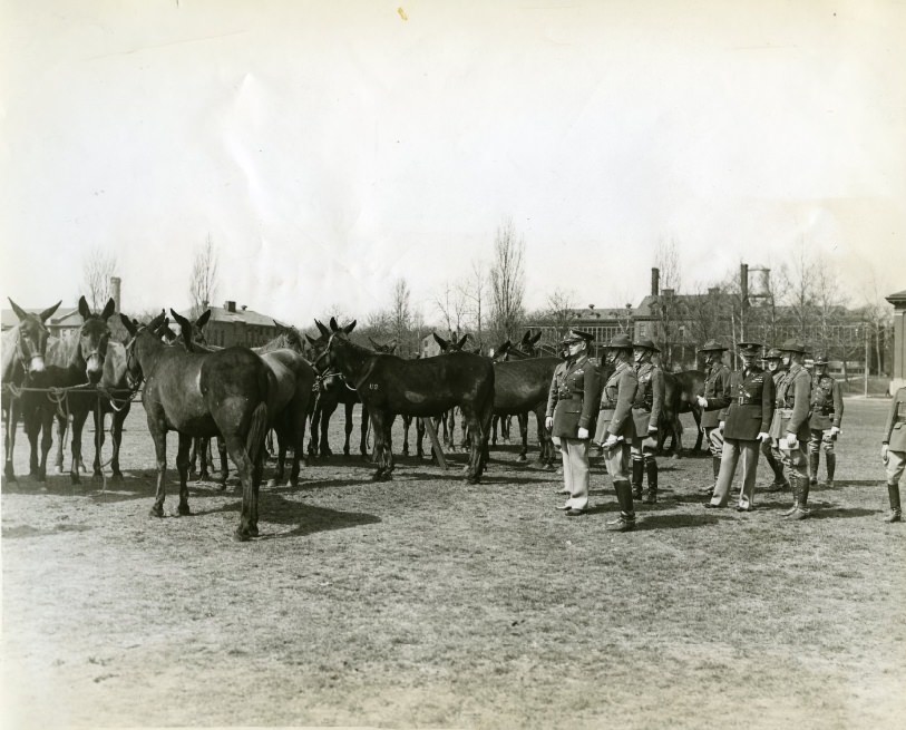 Jefferson Barracks - Inspection by General, 1937