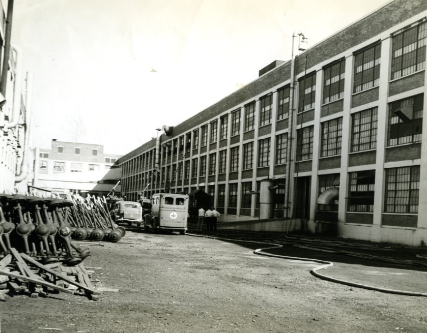 Fisher Body Co. plant, 3707 Union blvd., where fire occurred Aug. 2, 1935.