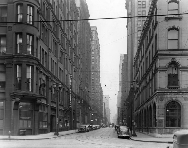 Fourth and Olive Streets, 1930s