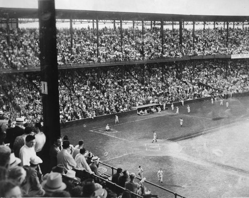 Crowd and Field at a Cardinals Game, 1939