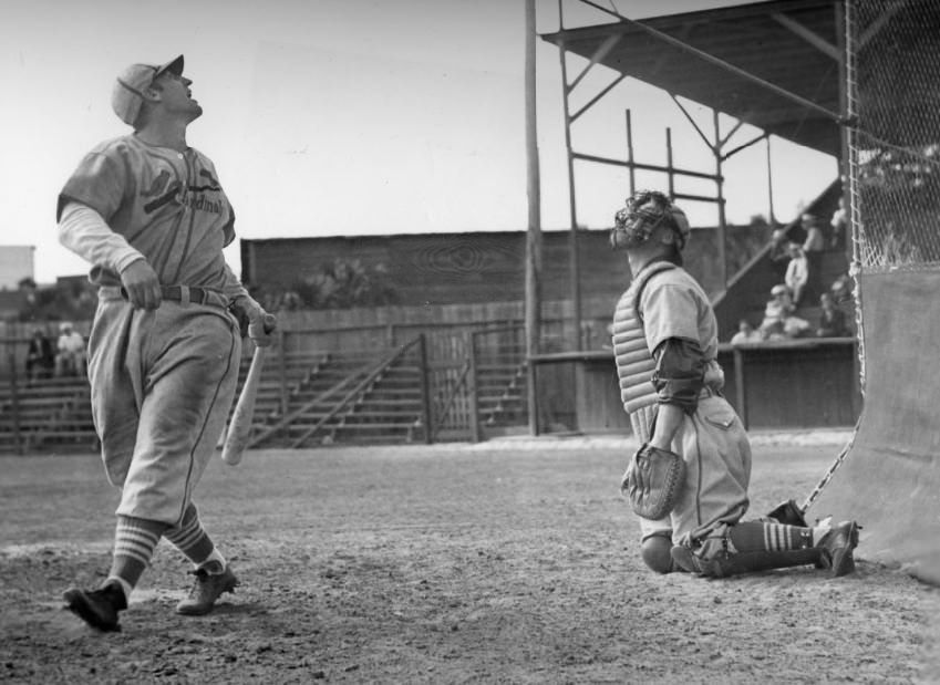 Pepper Martin Foul Ball, 1939