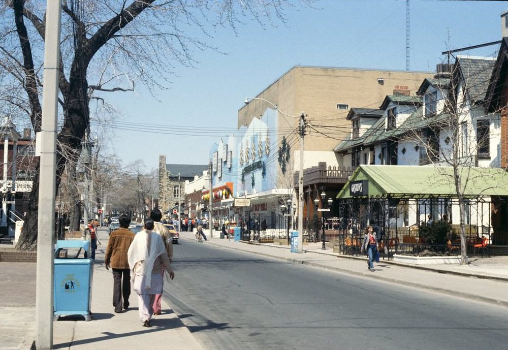 Markham Street looking north to Bloor Street, 1982