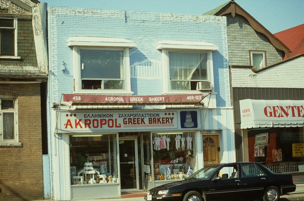 Akropol Greek Bakery, 458 Danforth Avenue, 1987