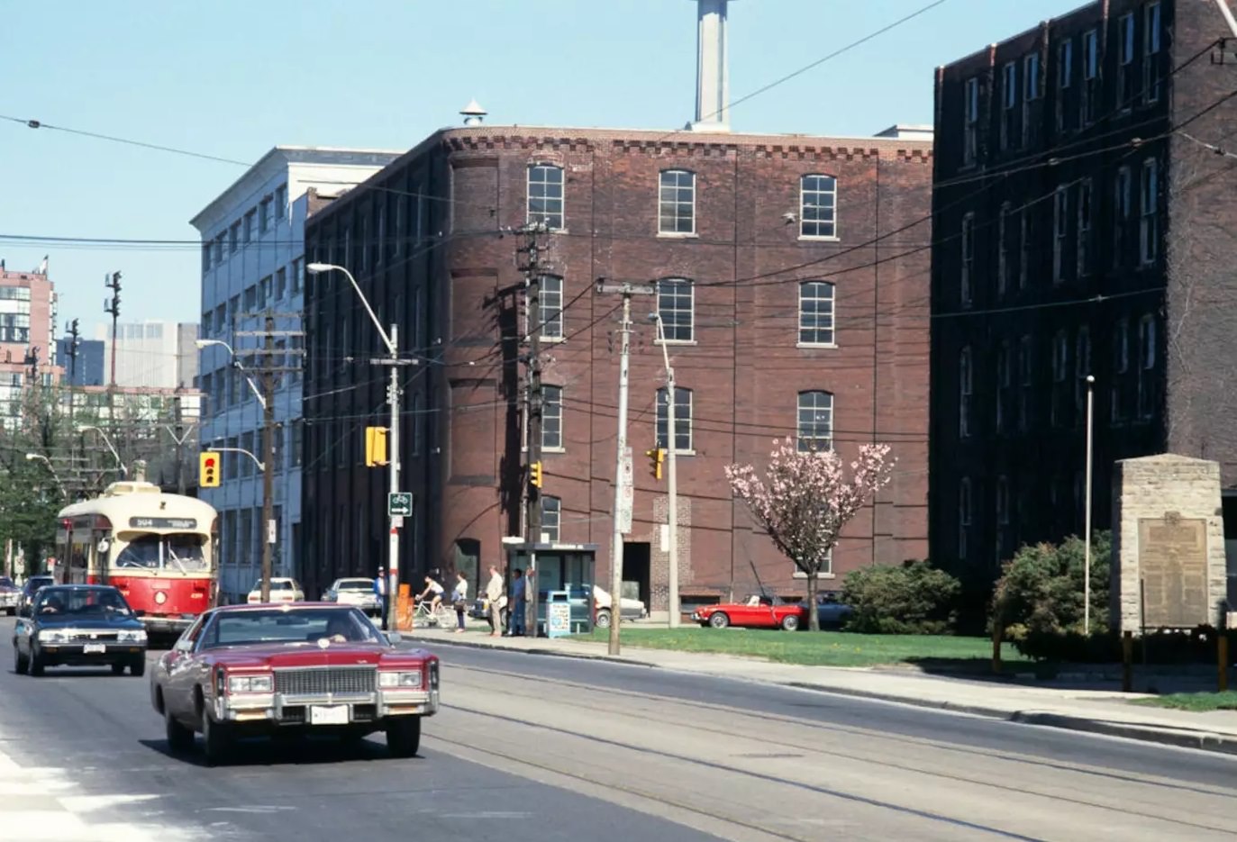 King near Shaw Street, 1980s