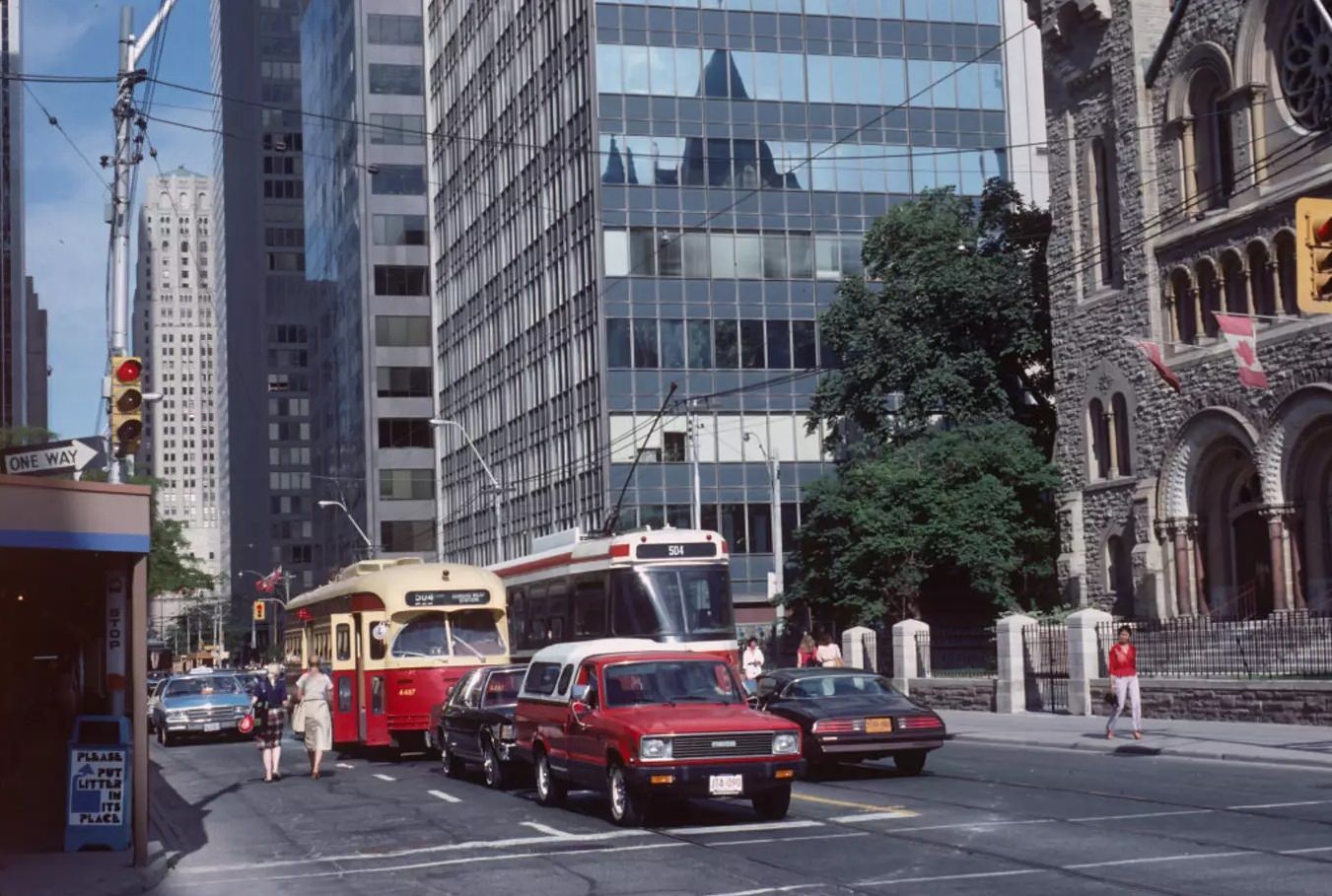 King and Simcoe streets, 1980s