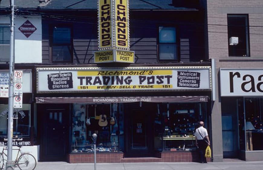 Richmond's Trading Post on Church just north of Queen, July 21, 1982.
