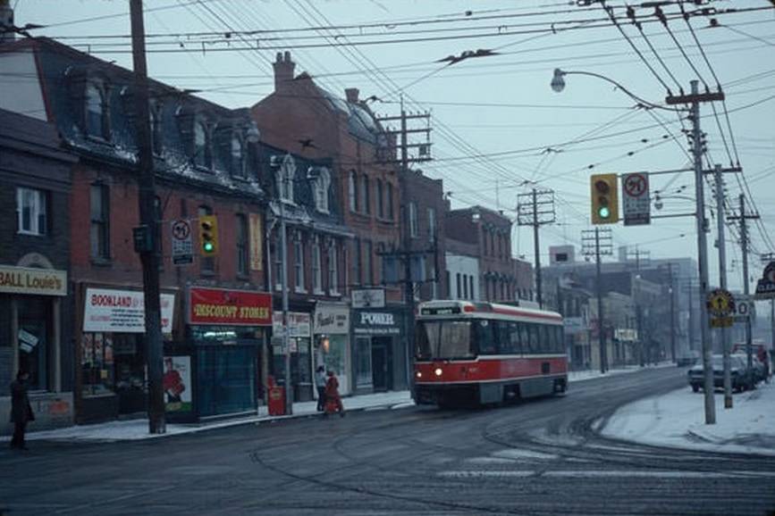 An ice cold Queen and Parliament, looking east, February 6, 1981.