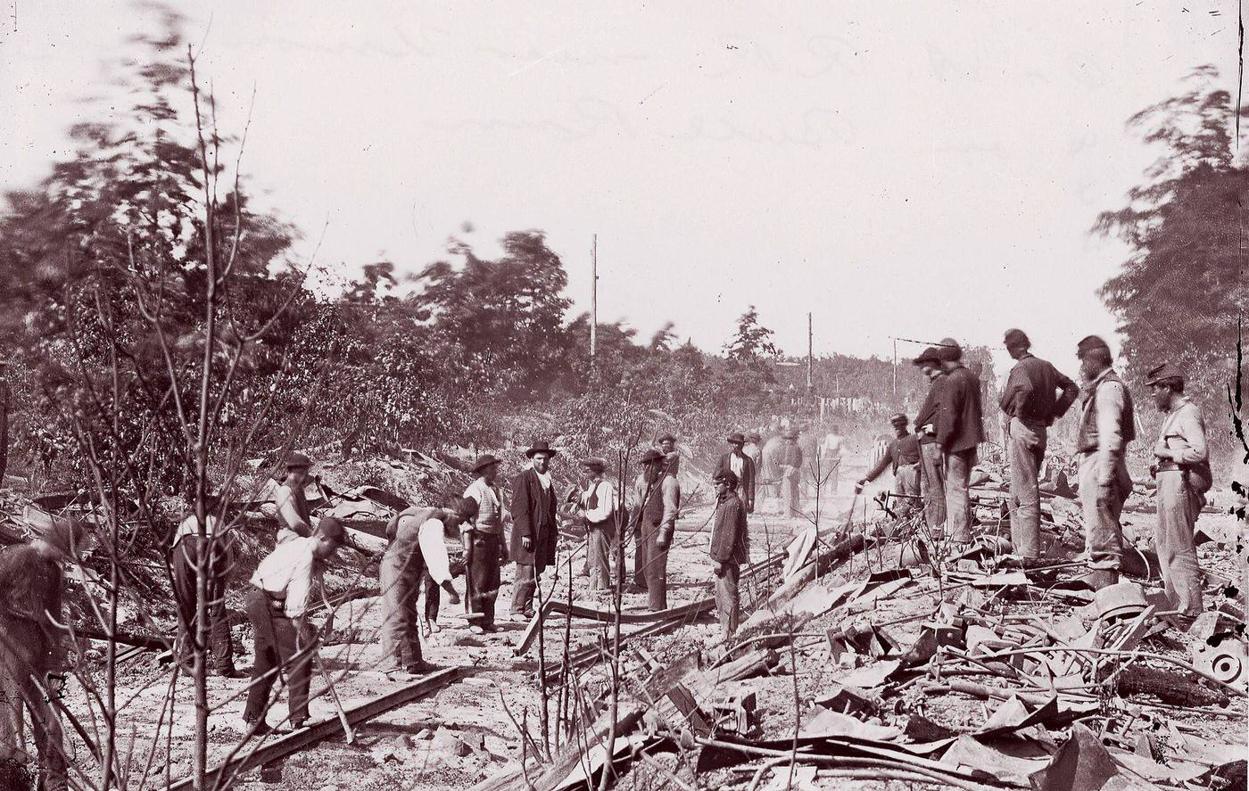 Bull Run Orange And Alexandria RR Near Union Mills, 1865