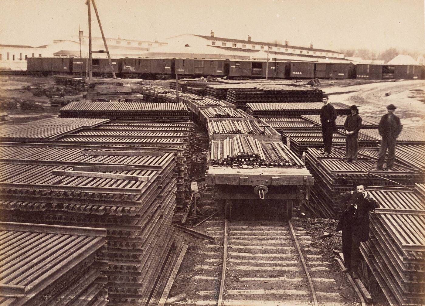 Rails of the Manassas Gap Railroad, Alexandria, 1863