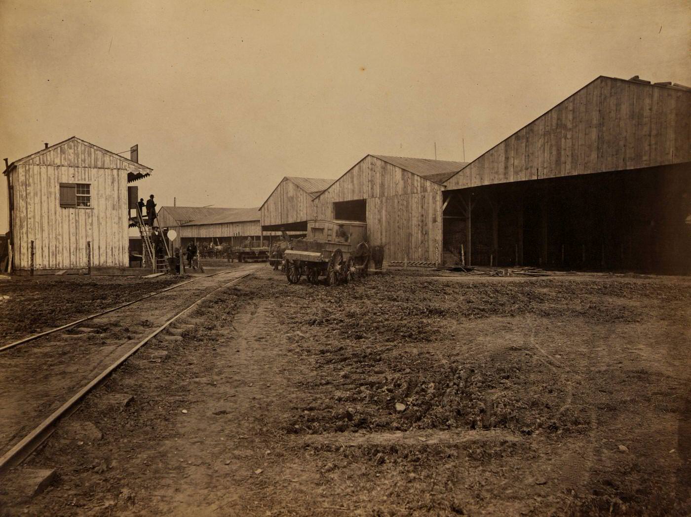 Government hay barns, Alexandria, Va., July, 1863