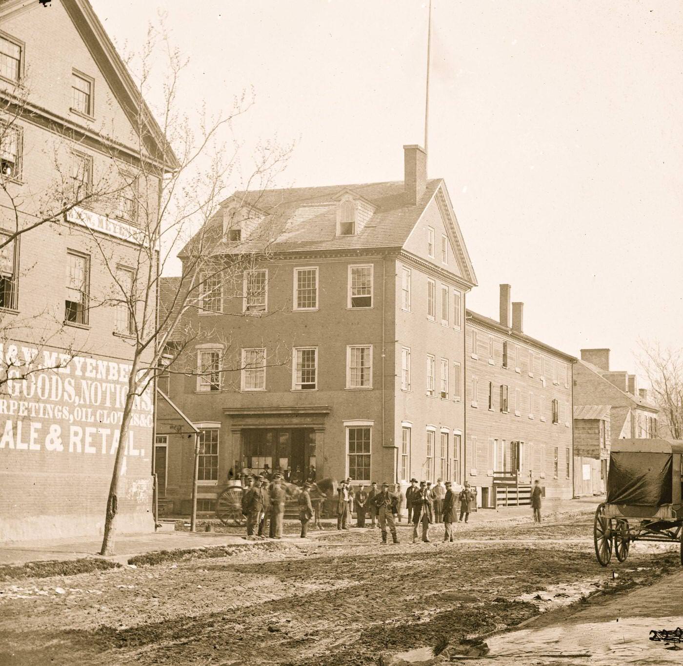 The Marshall house, King & Pitt Streets, Alexandria, Virginia, 1860s