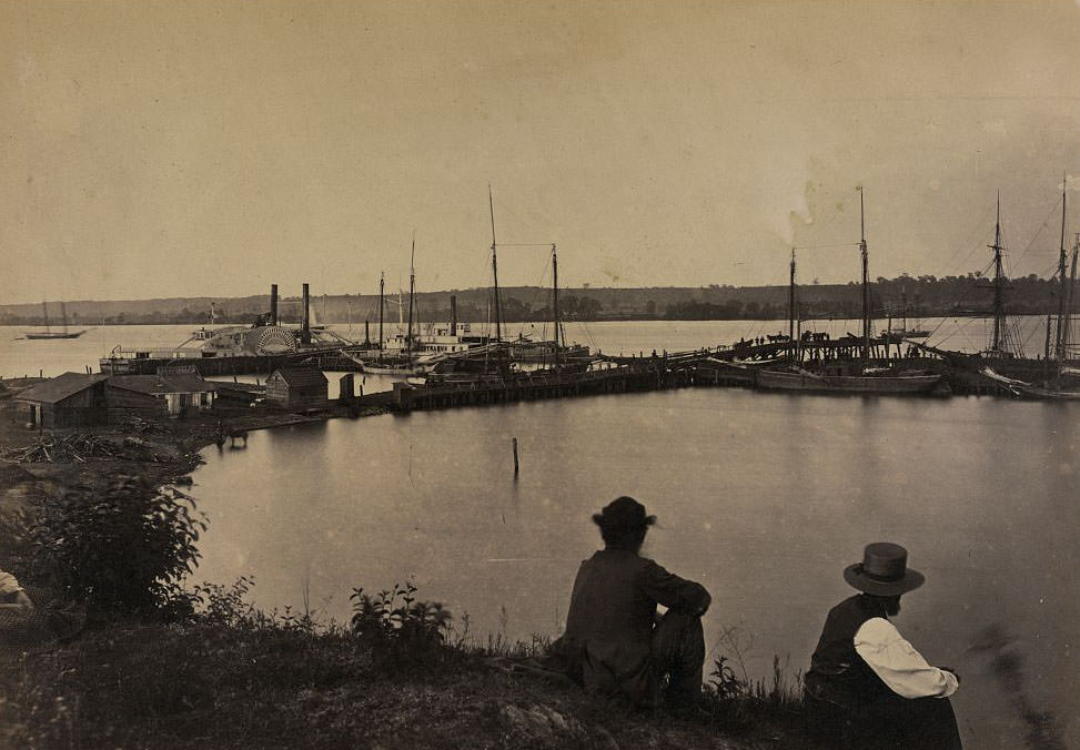 Government coal wharf, Alexandria, 1863