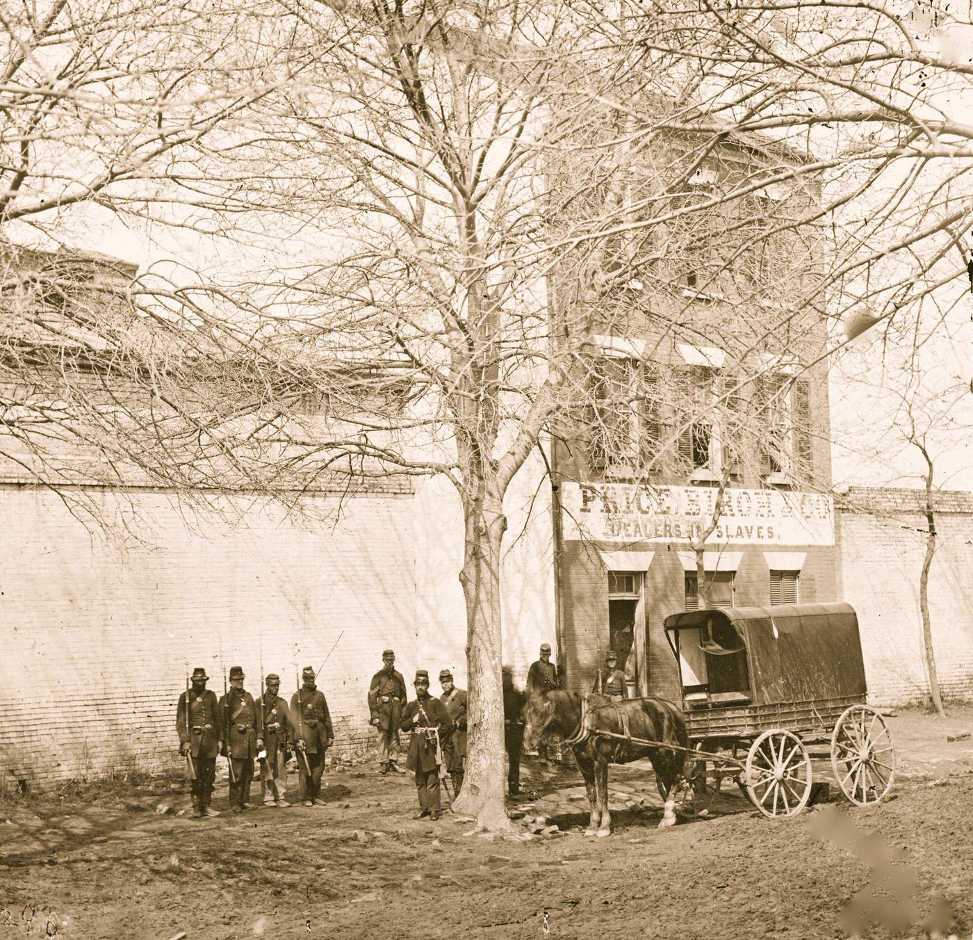 Slave pen, Alexandria, 1863