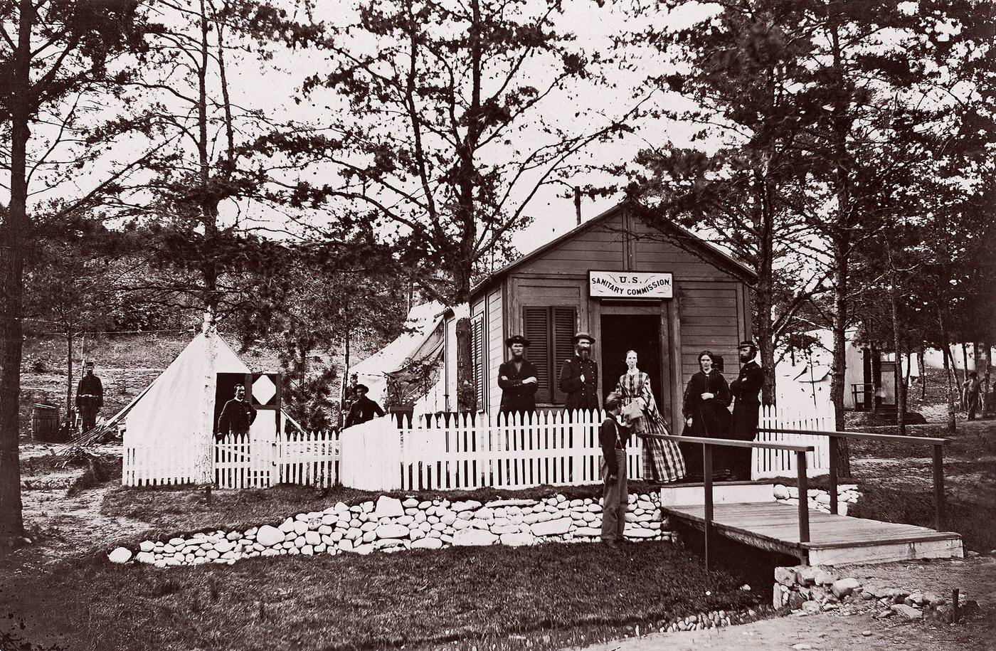 Sanitary Commission Office. Convalescent Camp, Alexandria, Virginia, 1861