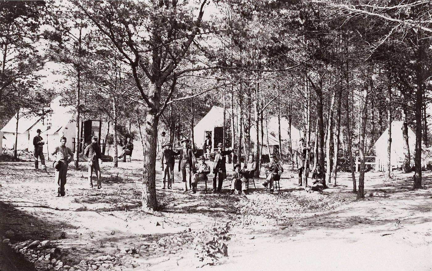 Convalescent Camp Near Alexandria, 1865