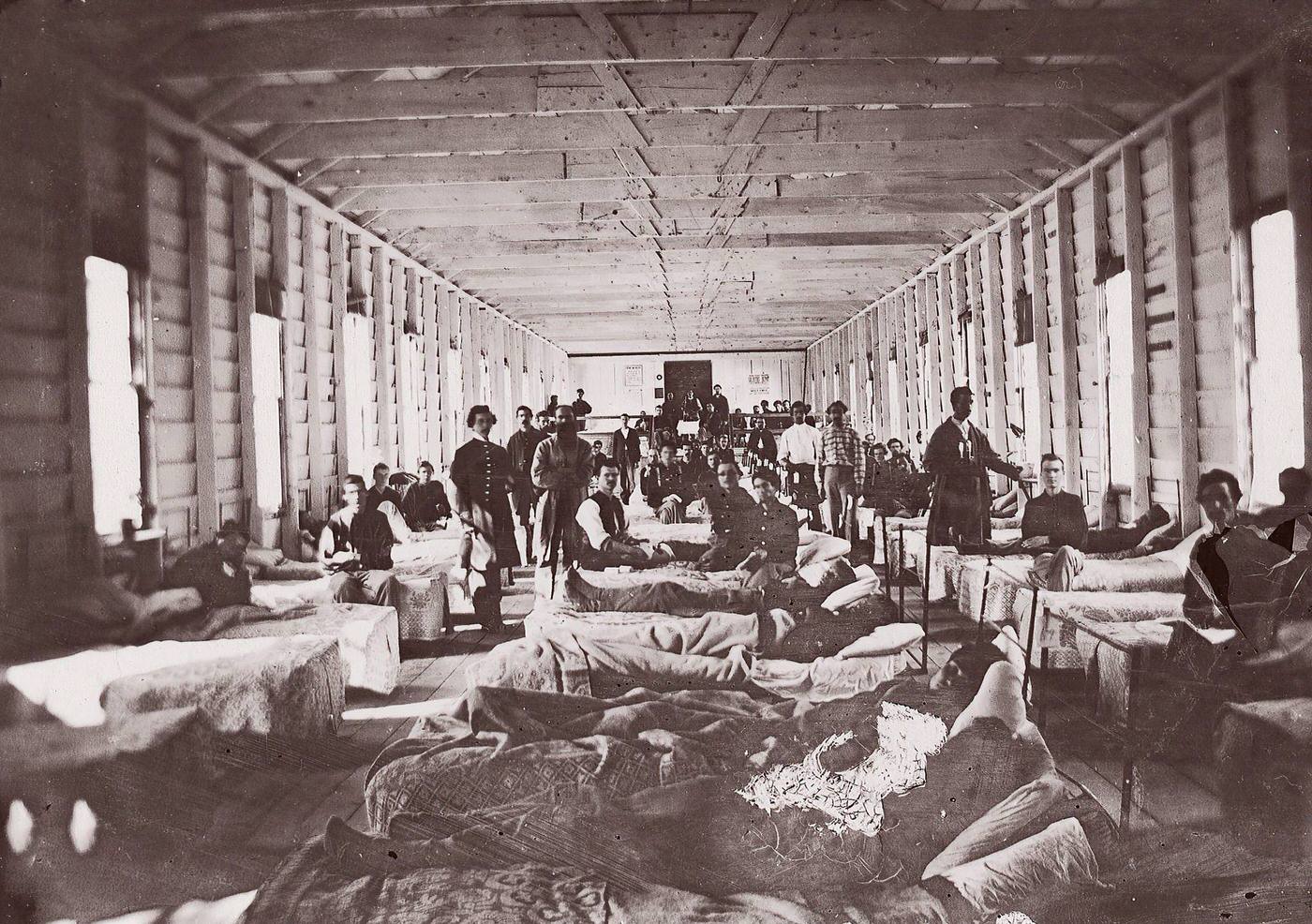 Ward in Hospital Convalescent Camp, 1861