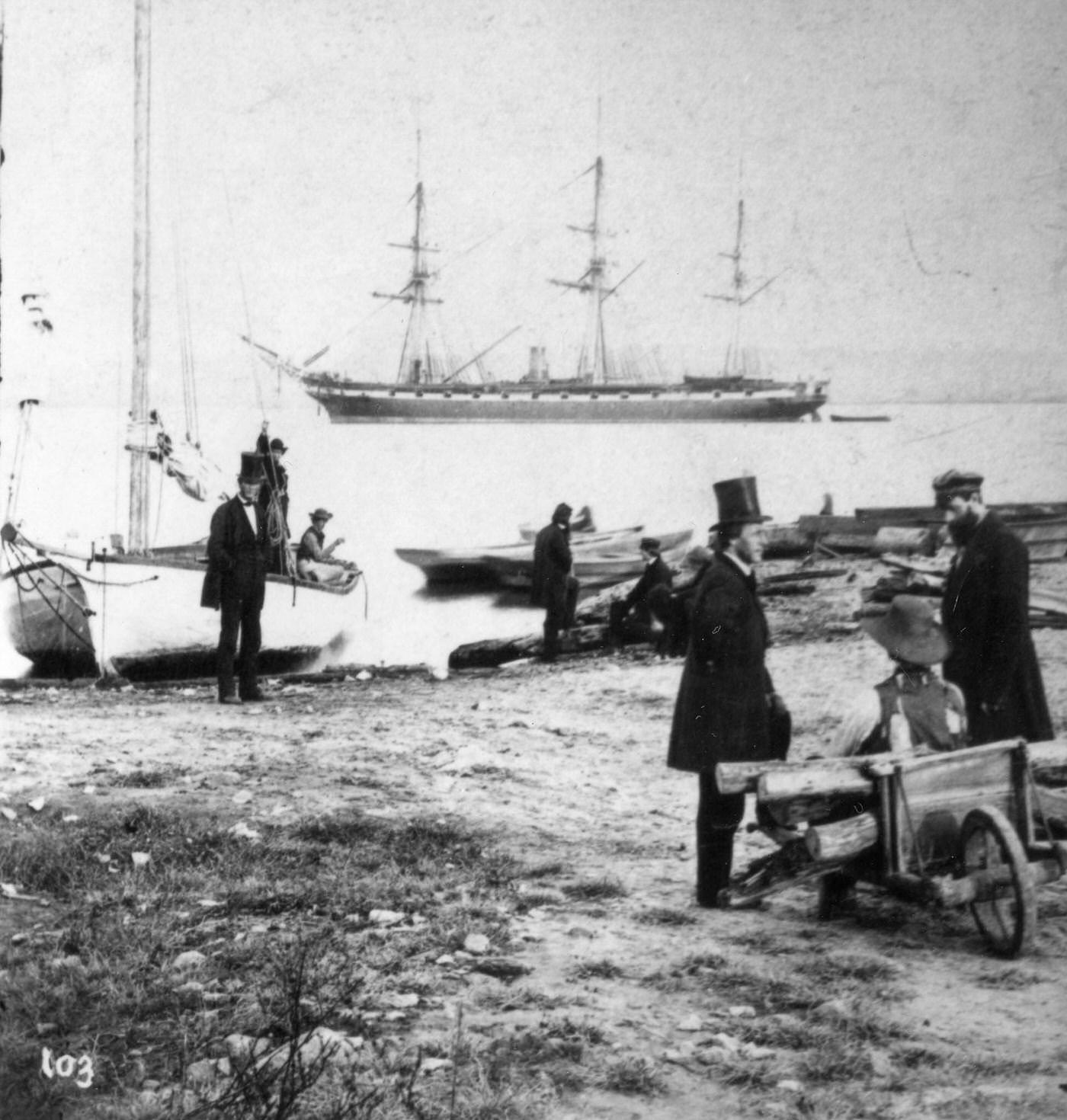 USS Pensacola In Alexandria, VA, 1860s