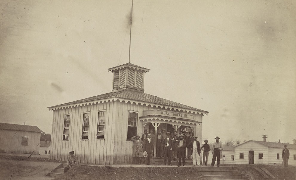 Headquarters of convalescent camp, near Alexandria, 1860s
