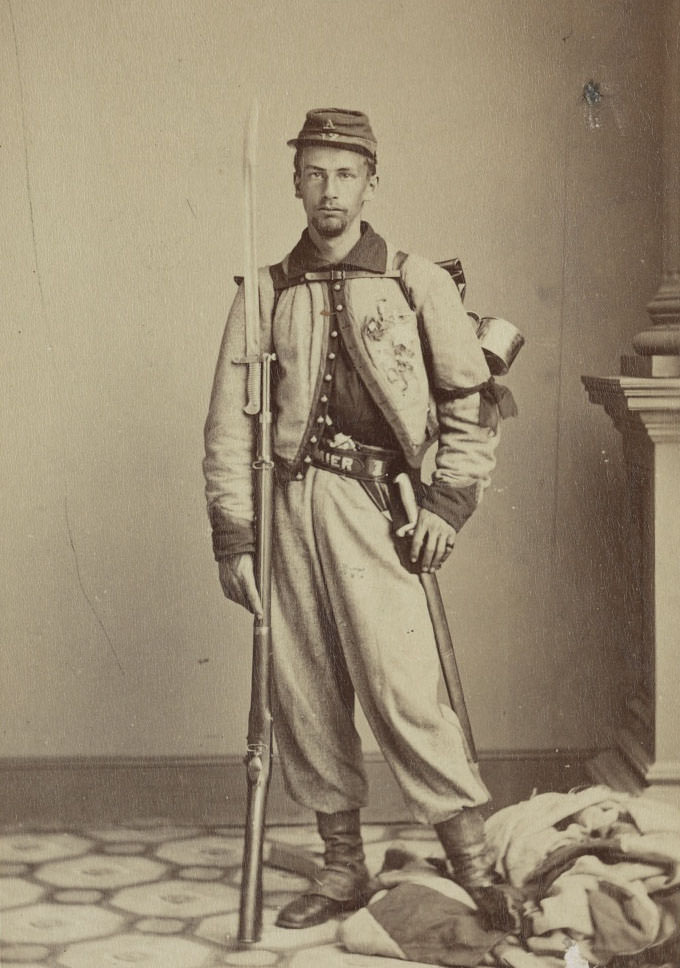 Private F. E. Brownell, 11th New York Infantry, "Ellsworth's Avenger", 1860s