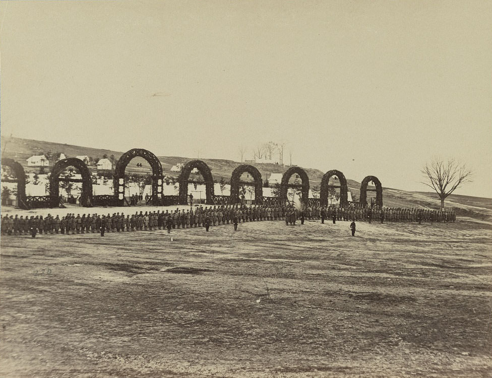 Camp of the 44th New York Infantry near Alexandria, 1864