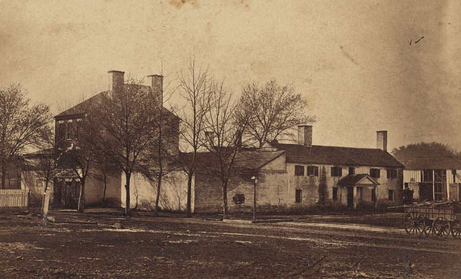 Exterior of the Price, Birch & Co. slave pen, Alexandria, 1865