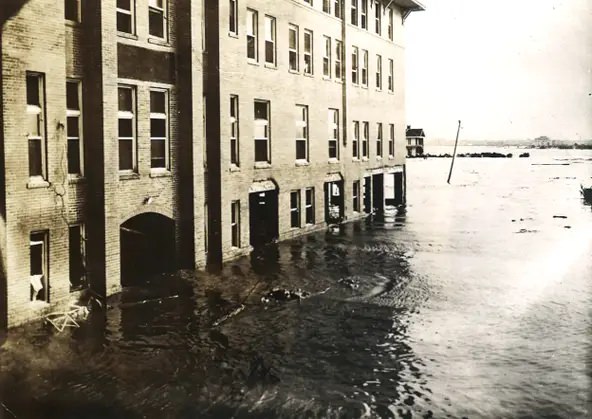 Formerly the Beach Hotel, this was U.S. General Hospital No. 15 on North Beach after the 1919 hurricane.