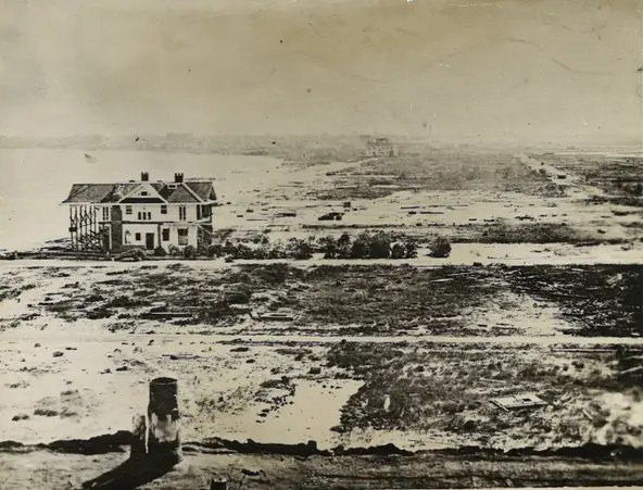 The Judge Henry McDonald home on North Beach was one of the few buildings to survive the 1919 hurricane.