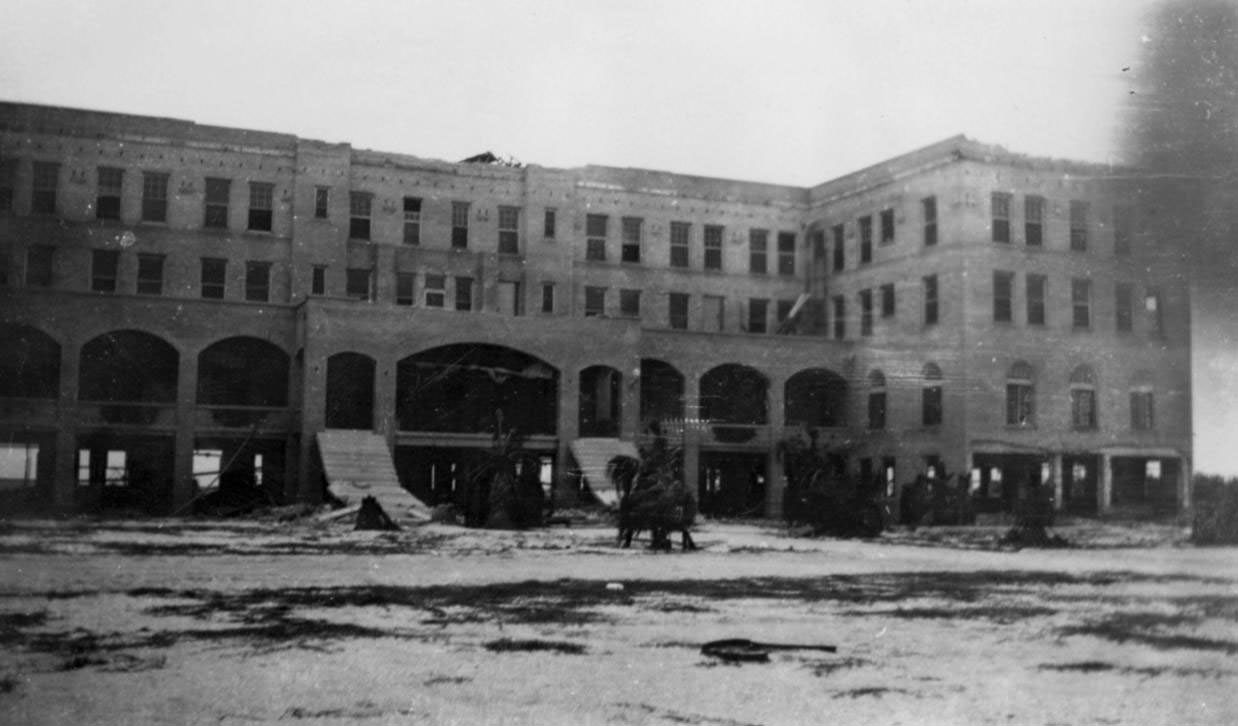 Army Hospital after the hurricane of 1919 in Corpus Christi.