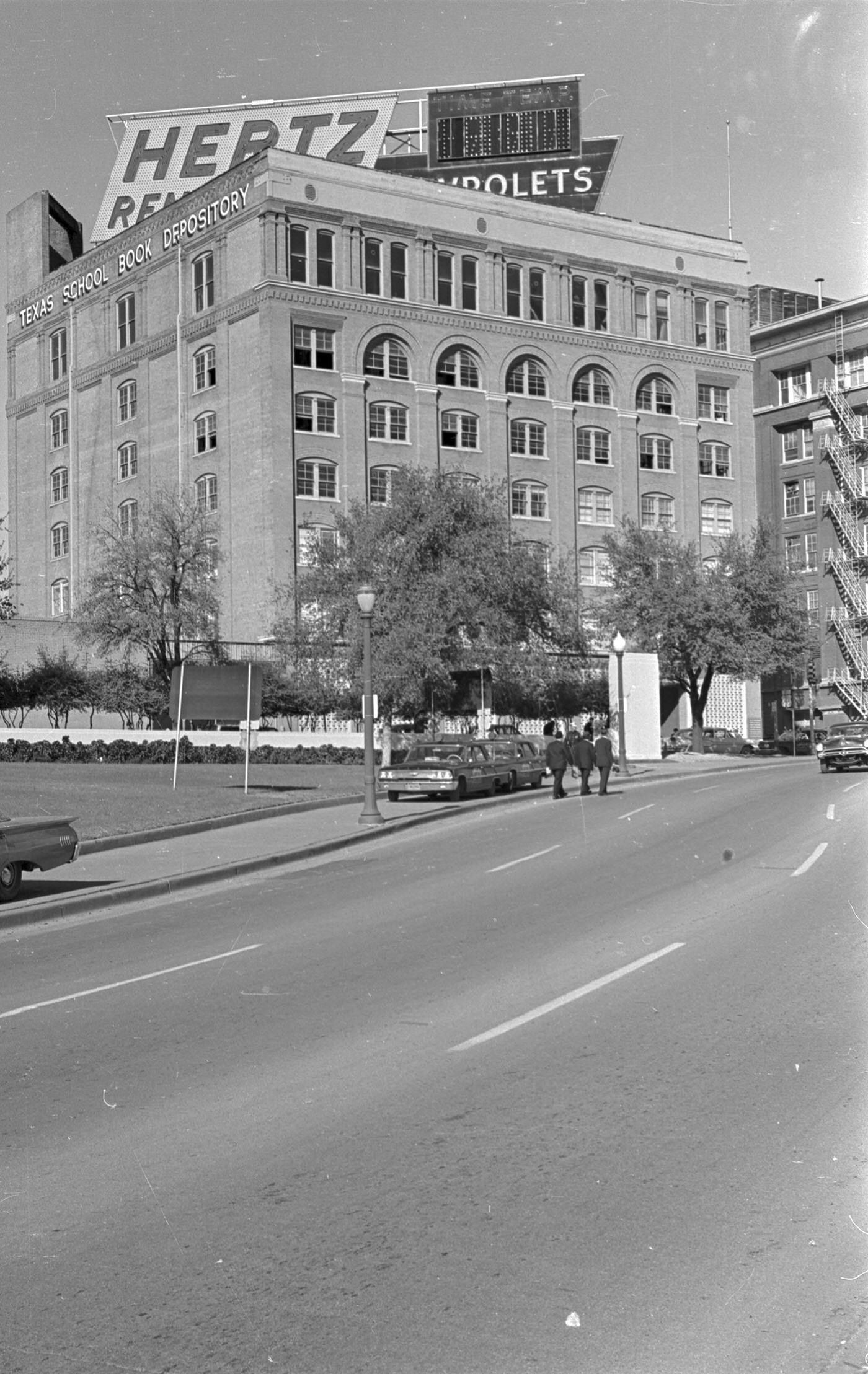 Texas School Book Depository, Dealey Plaza, 1963