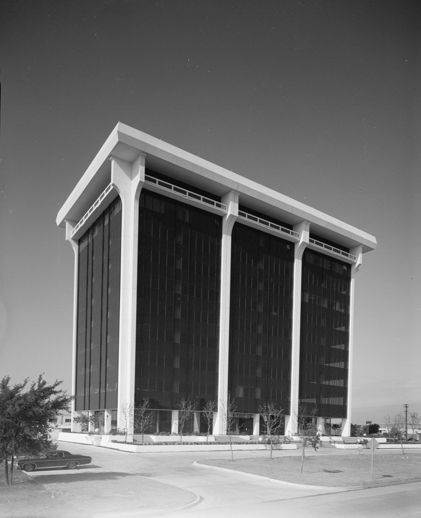 Office building on I-635 LBJ Freeway, Dallas, Texas, 1963