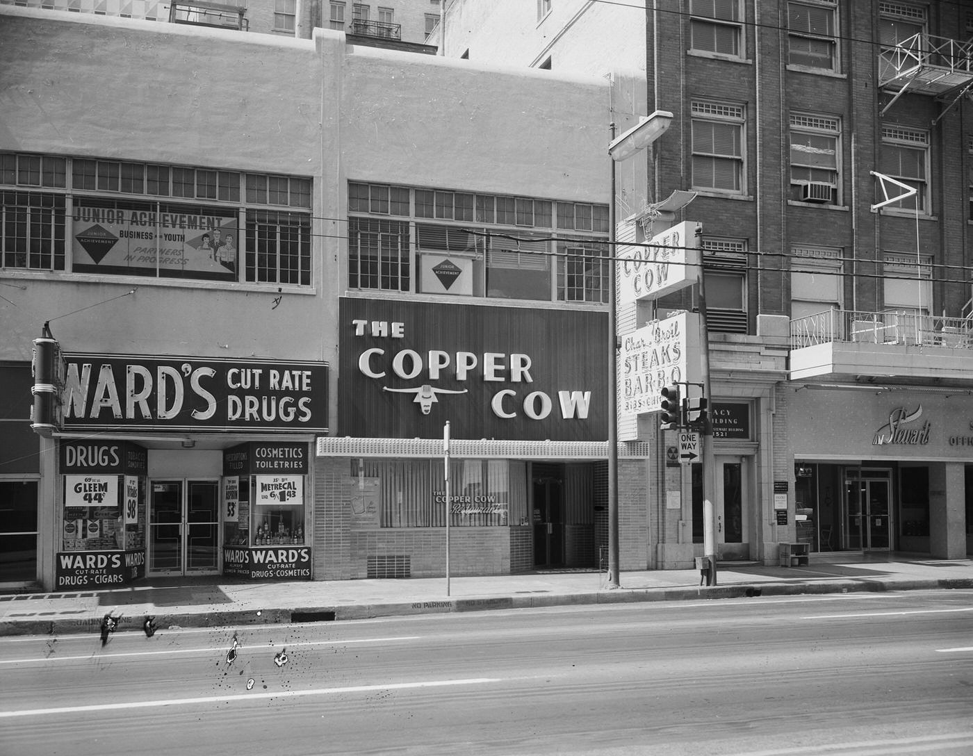 Copper Cow restaurant, downtown, 1960