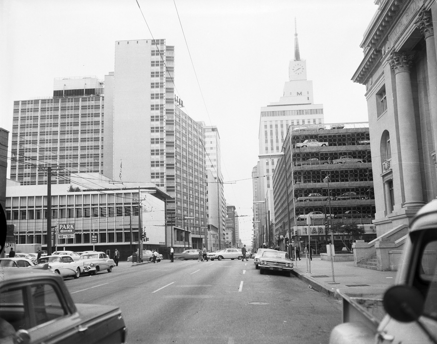Street scene, downtown Dallas, 1962