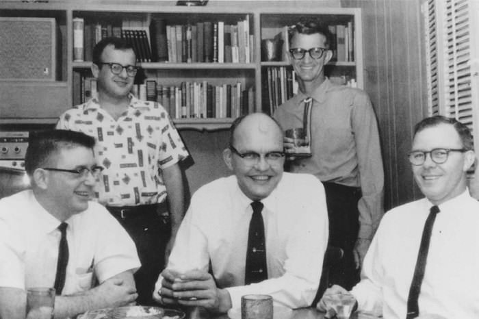 Dallas - Fort Worth was a draw to engineering and technology companies. These engineers worked at Texas Instruments in Dallas in the early 1960s.